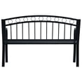 thumbnail image 4 of vidaXL Patio Bench 49.2" Black Steel, 4 of 9