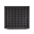 thumbnail image 1 of Cast Iron Floor Vent Cover 14″ x 16″ with Damper – Heavy Duty Handcrafted Tudor Mushroom Design HVAC Register – Powder Coated Repaintable Rust-Free Durable Air Vent for Floors & Walls, 1 of 9