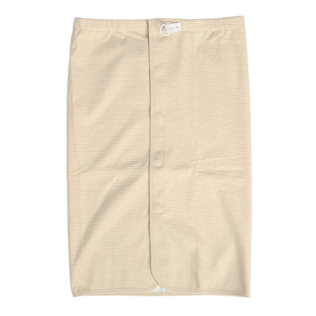Skirt, Washable Cotton Cloth Wearable Incontinence Bed Pad for Adults Elderly Khaki Snap Button Type