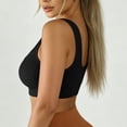 thumbnail image 5 of Nilvkv Bandeau Bra, Strapless Bra, Solid Strapless Seamless Wireless Push Up Anti Slip Basic Black 34AB, 5 of 6