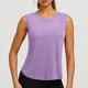 thumbnail image 2 of Tops Casuales sin Mangas para las Mujeres Color Sólido Cuello Redondo Suéter Blusa, las Señoras Tops sin Mangas Y Blusas Suaves Respirables Primavera Verano, 2 of 7
