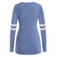 thumbnail image 2 of Camiseta Rayada Talla Extra Media Cremallera Rosegal  Mangas largas de talla grande, 2 of 5