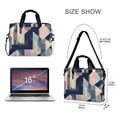 thumbnail image 3 of FORMRS 16" Laptop Bag Carrying Sleeve Case with Handle Travel Shoulder Briefcase, Pink Stripes, 3 of 8