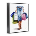 thumbnail image 3 of Stupell Industries Southwestern Country Girl Shopping Bags Black Framed Giclee Art, 24 x 30, by Amanda Greenwood, 3 of 8