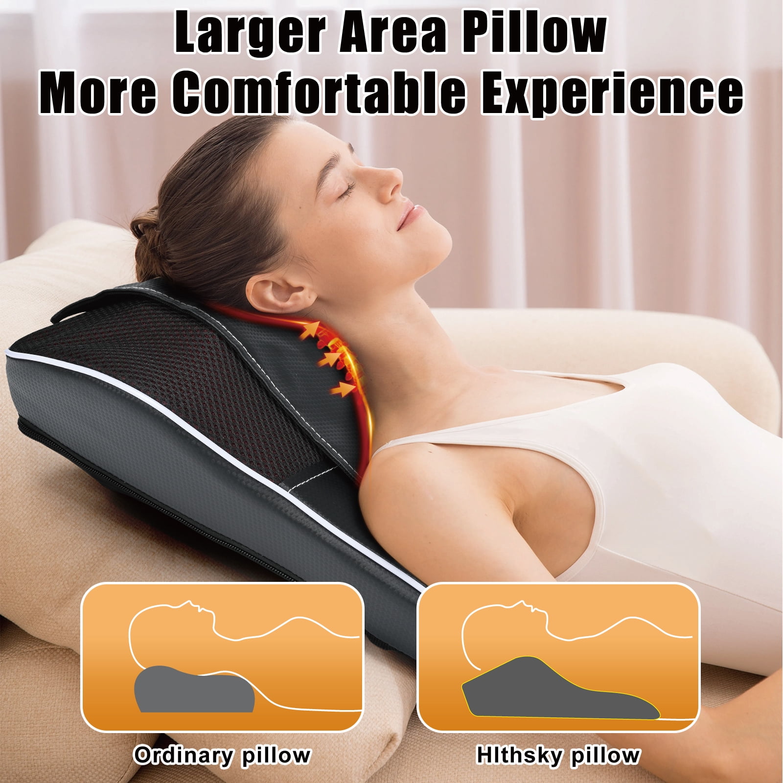 Shiatsu Neck and Back Massager with Heat,Neck Massager for Pain Relief deep Tissue,Christmas Gifts for Mom,Dad,Women
