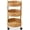 Natural, variant on TIDYTROVE 3-Tier Round Rolling Nursery Caddy w/Wheels, Handwoven Utility Cart, Storage Organization for Bathroom, Craft Room, Laundry Room - Natural