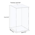 thumbnail image 2 of Acrylic Display Case Plastic Box Cube Storage Box Clear Assemble Showcase 26x26x31cm for Collectibles, 2 of 5