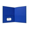 Sparco Double Pocket Portfolio 125 Sheet Cap. 25/BX Light Blue 71436