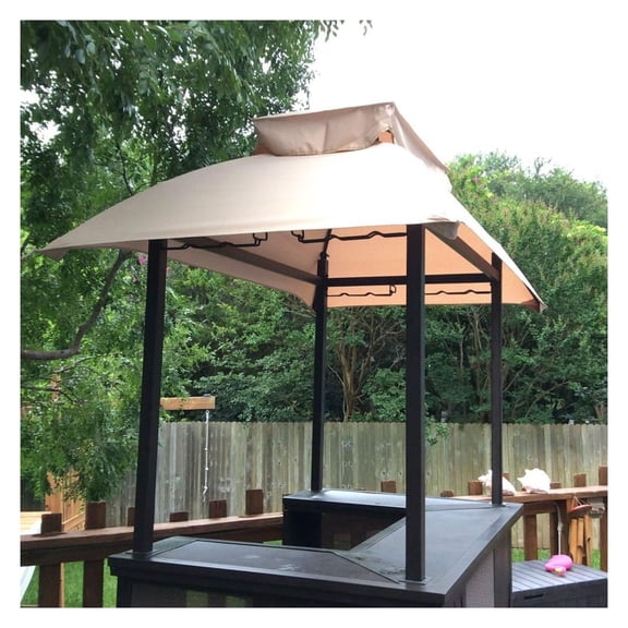 GolySw Replacement Canopy Top Cover for The Bar Shelter Gazebo Model L-DN1414SST - RipLock 350