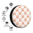 thumbnail image 4 of Sikiie love plaid fox PVC Leather Spare Tire Wheel Cover Spare Tire Cover, for Car Truck SUV Camper Trailer Universal Fit(14-17in)-17 inch, 4 of 6