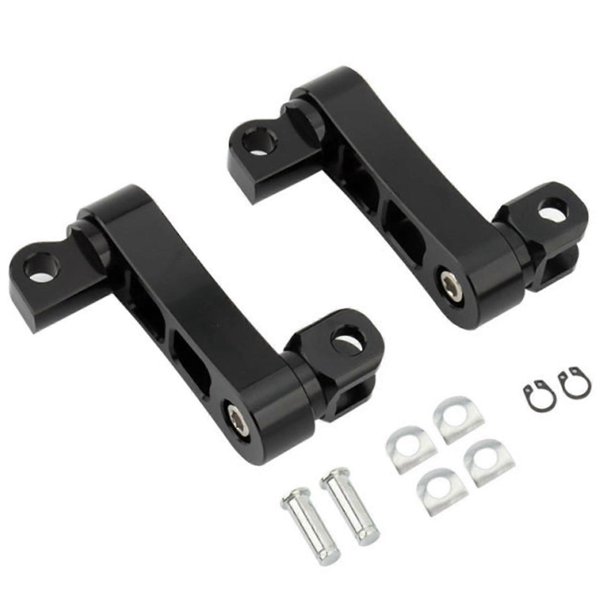 Motorcycle Adjustable Passenger Footpegs Highway Pegs Male Mount Foot Support Extensions Bracket B