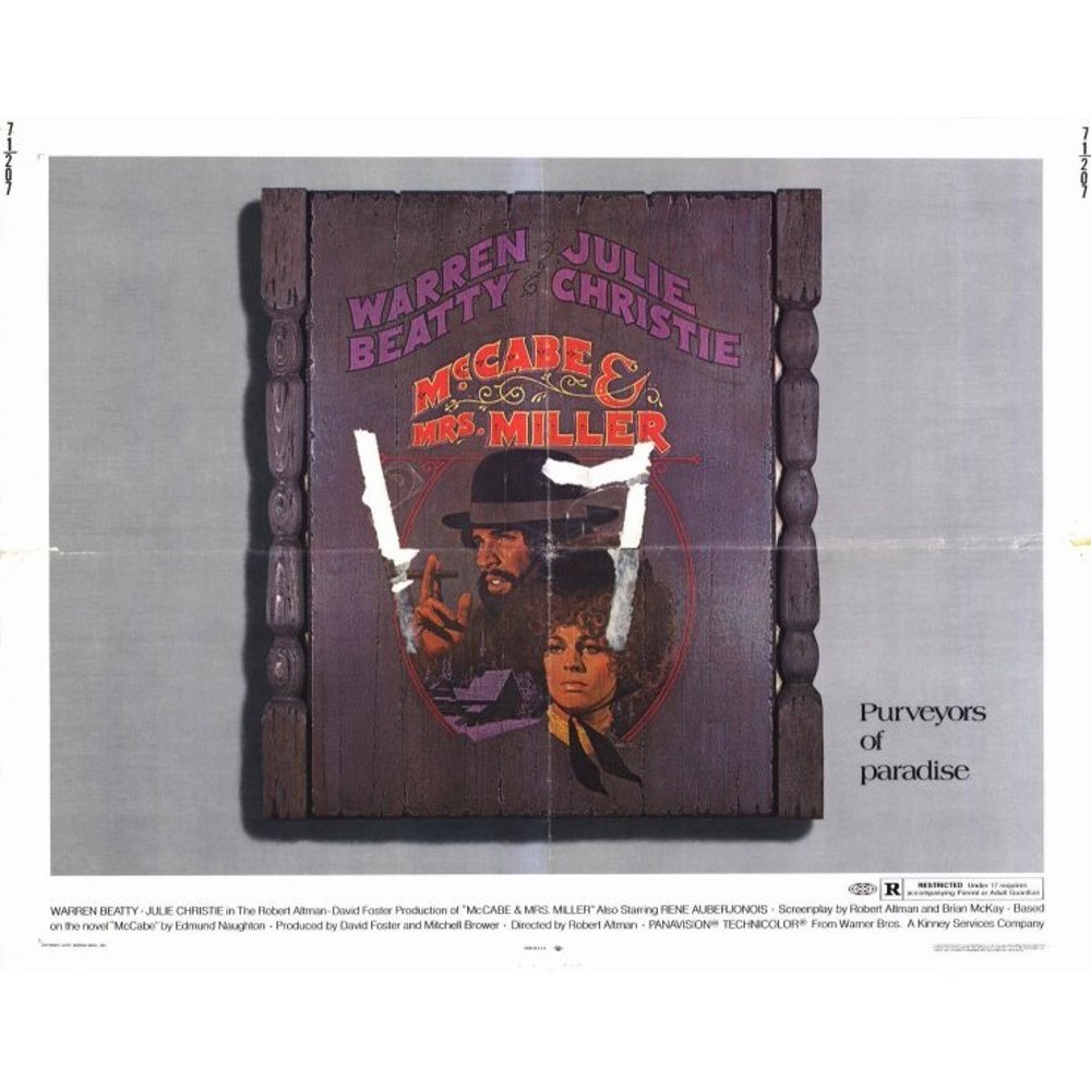 McCabe and Mrs. Miller - movie POSTER (Half Sheet Style A) (22" x 28