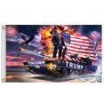 thumbnail image 1 of Campaña de bandera electoral Trump 2024 Banner con ojales de latón 3x5 pies para decoración del hogar WD.WDQZL Hogar, 1 of 1