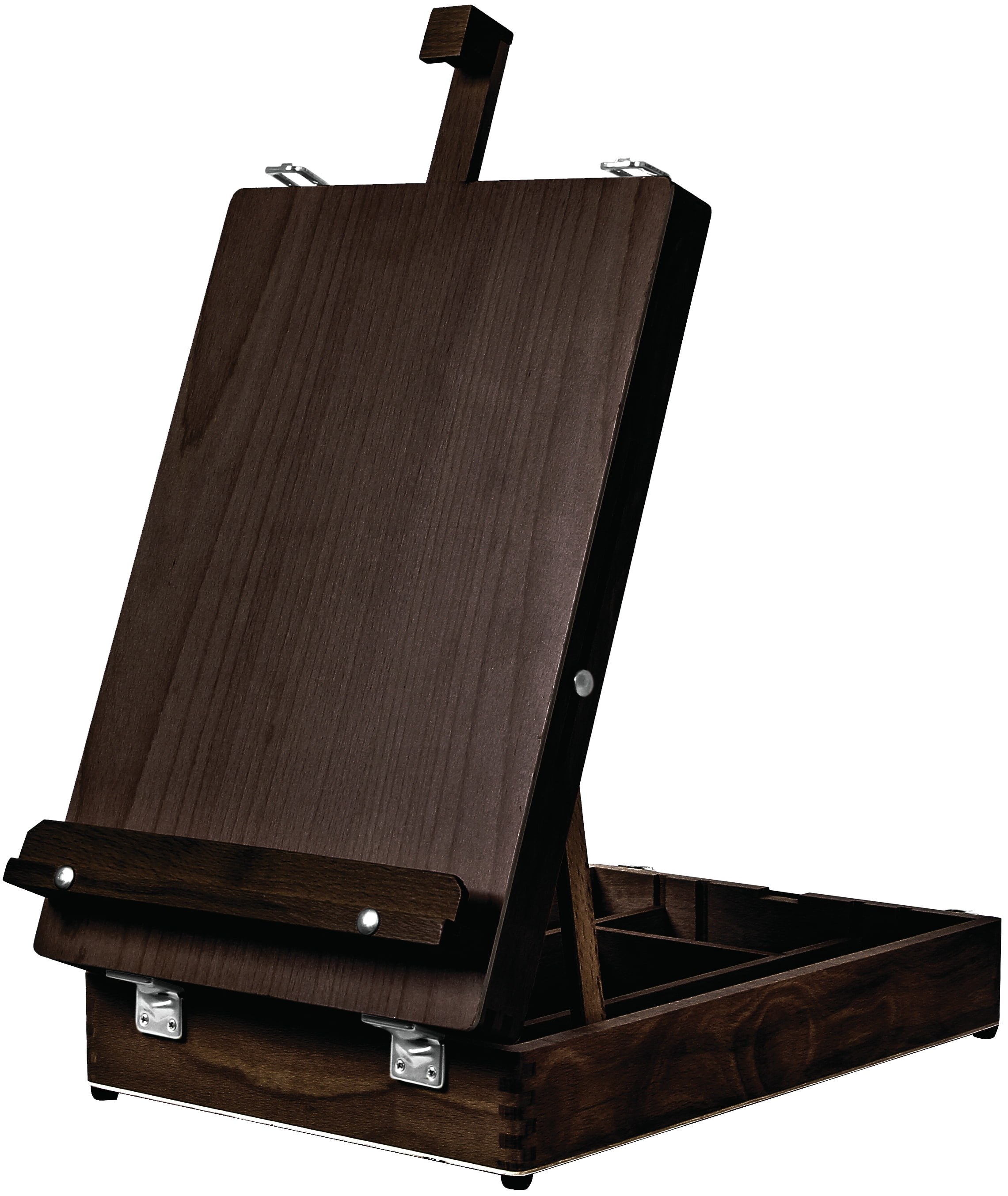 KINGART Wooden Art Box Tabletop Easel-Espresso - Walmart.com