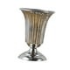 thumbnail image 4 of Jarrón de flores para boda, candelabro, centro de mesa, decoración, maceta de metal, soporte para flores, candelabro para mesa de cumpleaños, hogar Plata S 12cmx20cm, 4 of 8