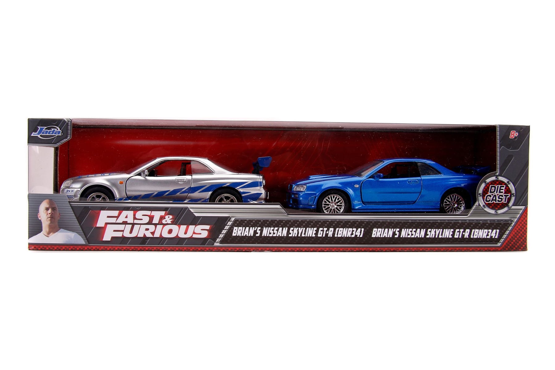 Brian S Nissan Skyline Gt R Hardtop Fast Furious Jada Toys 1 32 Scale Diecast Model Toy Car Walmart Com Walmart Com