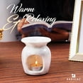 thumbnail image 3 of Radicaln White Marble Oil Burner – 4" Handmade Wax Melt Warmer for Essential Oils, Home Fragrance, Spa Decor, Relaxation & Scented Wax Melts, 3 of 6