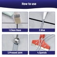 thumbnail image 3 of Rellenador de juntas para baldosas a prueba de agua, nuevo agente de relleno de juntas para baldosas de piso 2024, tubo de relleno de lechada blanco, kit de reparación de sellador de lechada con, 3 of 7