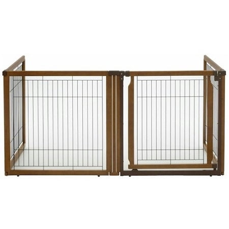 Richell 31.50"H Convertible Elite Dog Gate, Brown