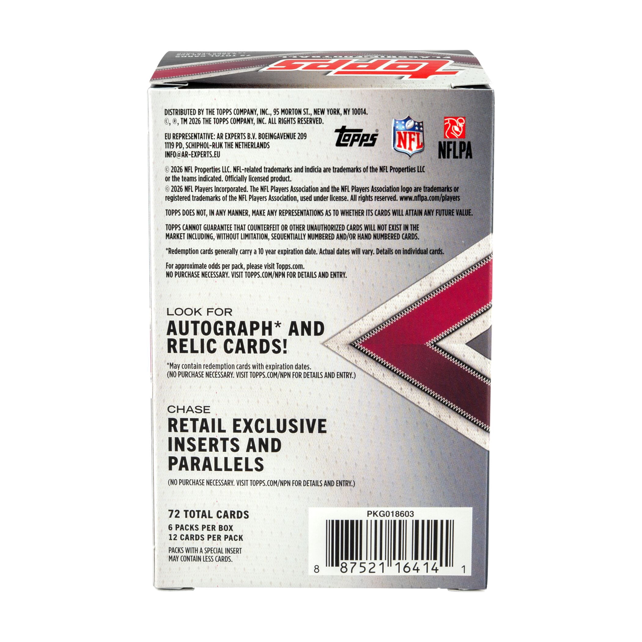 2026 Topps NFL Flagship Football Trading Card Blaster Box