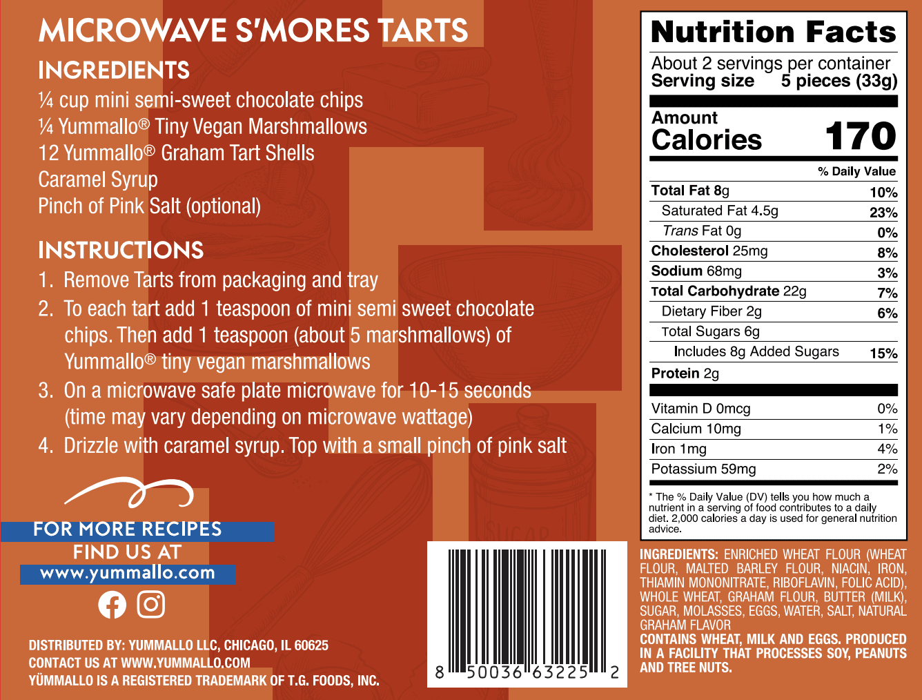 Yummallo Mini Graham Cracker Tart Shells, 12 Count, 2.75 oz (78 g)