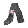 thumbnail image 3 of WMTBSRSW Baby Girl 1-12 Years Tights Cute Tie Bow Cable Knit Cotton Tights Pantyhose Leggings Stocking Pants Dark Gray 1 Years, 3 of 3
