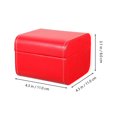 thumbnail image 2 of Weiweiguan Single Slot Watch Box PU Leather Watch Storage Box Wristwatch Display Case, 2 of 6
