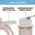 thumbnail image 5 of Little Folks by Delta Children 2-in-1 SlimFold High Chair for Babies and Toddlers, Pink, 5 of 18