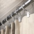 thumbnail image 2 of Curtain Rings w/ Clips 1-3/8" (Set of 10), 2 of 4