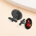 thumbnail image 6 of Ladybird Elegant Men's Stainless Steel Cufflink Sets for Formal Attire, Weddings, and Special Events, 6 of 6