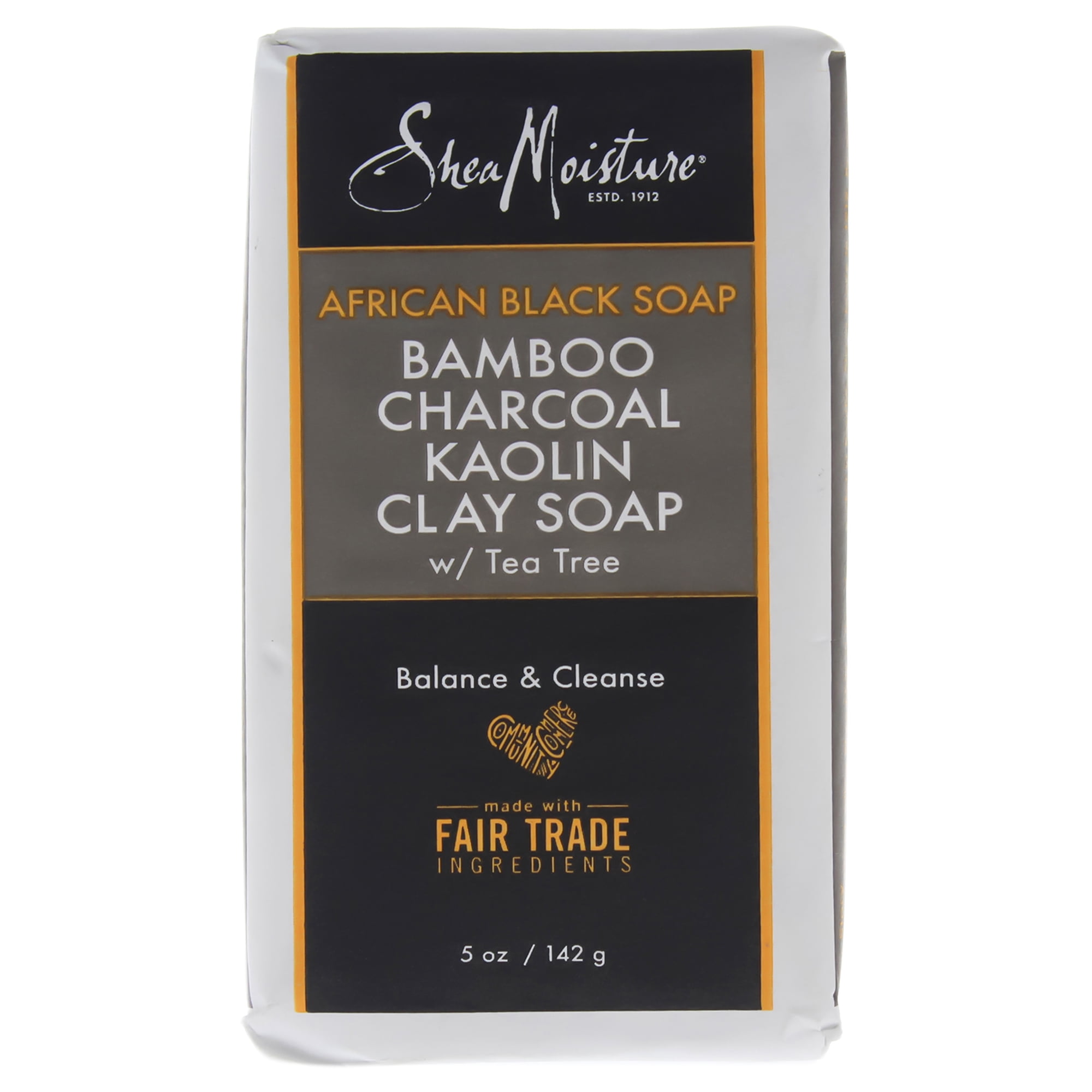 Shea moisture bamboo charcoal kaolin clay soap deals