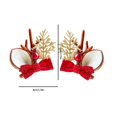 thumbnail image 3 of Ganfancp 1 Pares Navidad Horquilla Antler Hair Clips Accesorios para El Cabello Fiesta Navidad Mujeres Niñas, 3 of 6