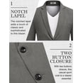 thumbnail image 4 of COOFANDY Men's Blazer Casual Sport Coats Two Buttons Lightweight Suit Jacket, 4 of 6