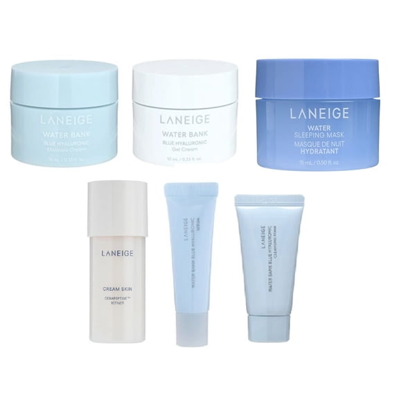 Banco de agua Skincare Laneige Mini Variety Pack, color azul hialurónico