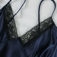 thumbnail image 4 of Delliss Women Trendy 2 Piece Nightgown Halter Dress And Satin Robe Pajama Casual Sleepwear, 4 of 9