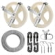 thumbnail image 1 of Kit de Tendedero para Exteriores, Cable de Acero, Polea de 5 Pulgadas, Divisor Tipo S, , Tornillo, Gancho y Tornillo de Expansión., 1 of 5