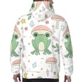 thumbnail image 7 of Pofeuu Frog and Mushrooms Print Mens Casual Hooded Collar Drawstring Hoodies Pullover Sweatshirts Casual Long Sleeve Shirts-3X-Large, 7 of 7