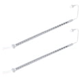 thumbnail image 1 of HEALEEP 2Pcs Sand Table Layout Prop Miniature Train Lamp Model Silver ABS for DIY Enthusiasts, 1 of 8