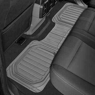 CAT Beige Heavy Duty Truck Floor Mats – Universal Fit, Trimmable, Eco-Friendly Rubber – 4pc Set