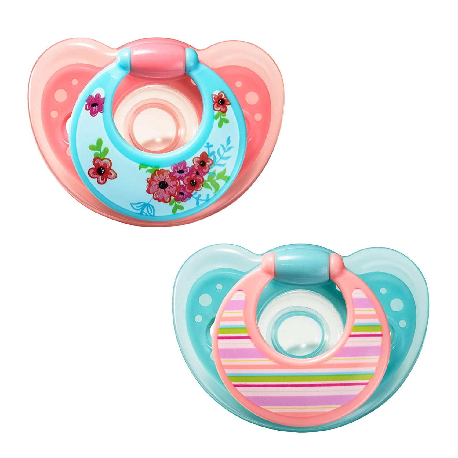 The First Years Gumdrop Infant Pacifiers Silicone Soother Boy Girl 2Pk 3m+ 
