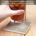 thumbnail image 2 of Absorbent Stone Tumbled Tile Coasters, Fan Palm I, Set of 4, 2 of 7