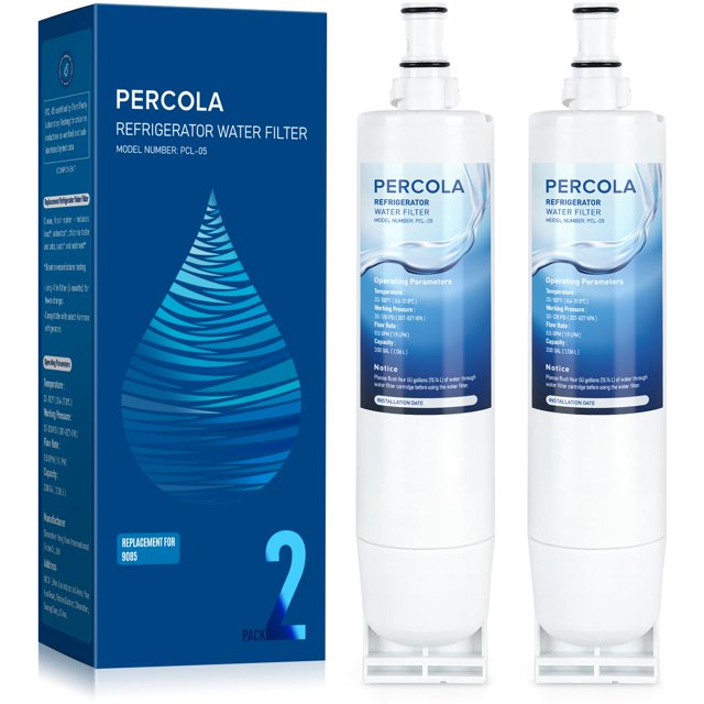Filtro de agua PERCOLA 9085 de repuesto, paquete de 2