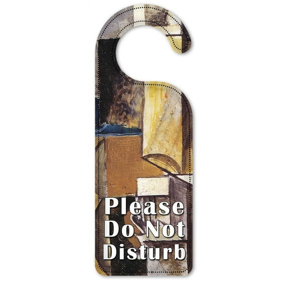 Do Not Disturb Door Knob Hanger Sign - Picasso: Violin & Guitar