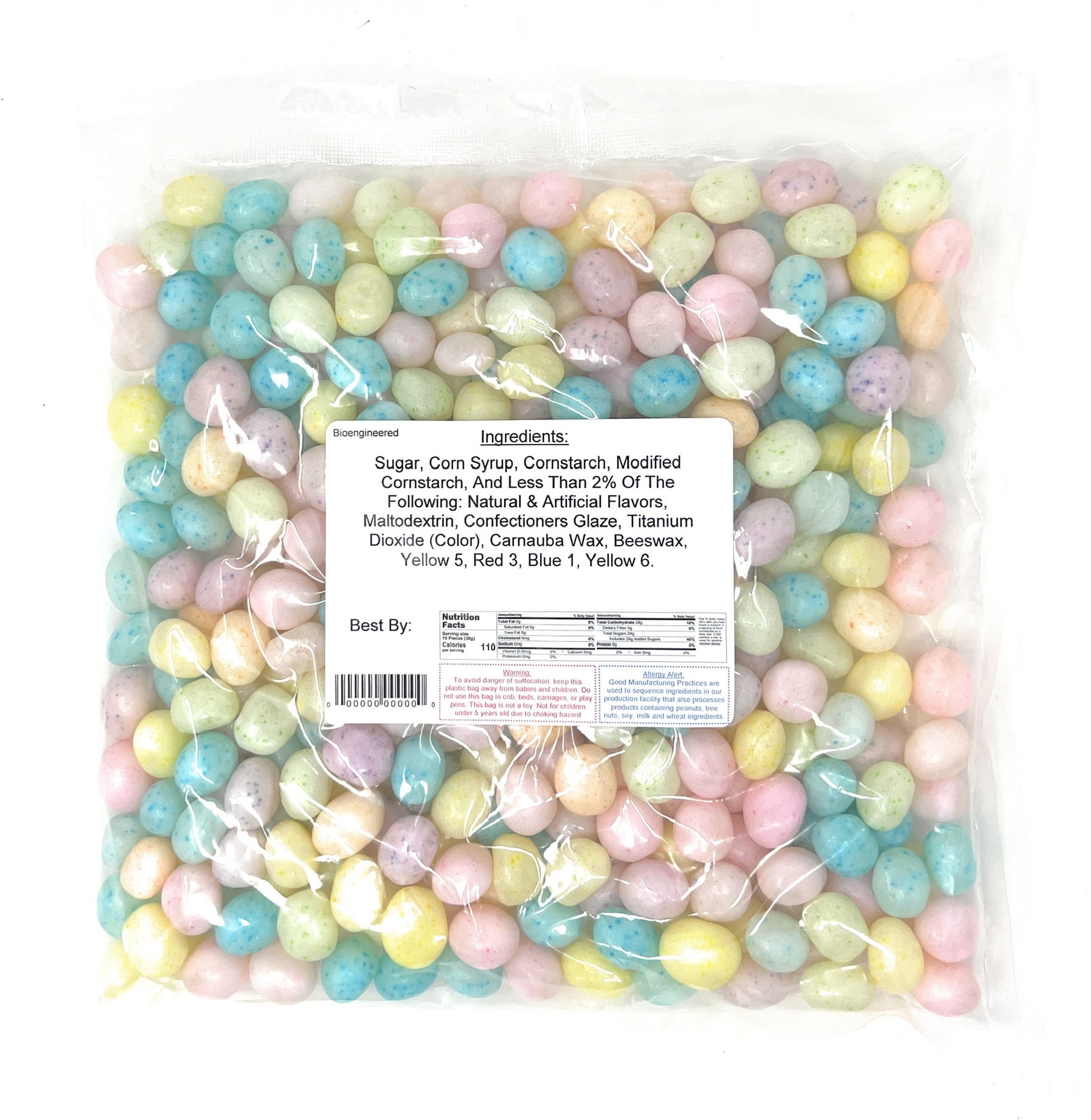 YANKEETRADERS Speckled Birds Egg Jelly Beans, 2 Pounds, Assorted Fruit Flavors