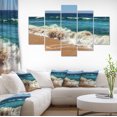 thumbnail image 1 of Atlantic Beach avec Vagues en Mousse - Grande Toile d'Art Paysage Marin, 1 of 3