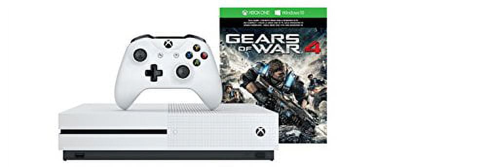 Microsoft, Xbox One S, 1TB Console, Gears of War 4 Bundle, White, 1