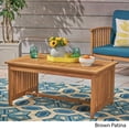 thumbnail image 3 of Christopher Knight Home Carolina Outdoor Acacia Wood Coffee Table by  Brown Patina, 3 of 5