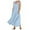 Light Blue, variant on Womens Solid Color Round Neck Pockets Casual Long Dress Daily Tank Dress