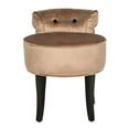 thumbnail image 2 of Safavieh Megan Birch Wood Vanity Stool in Pink, 2 of 5