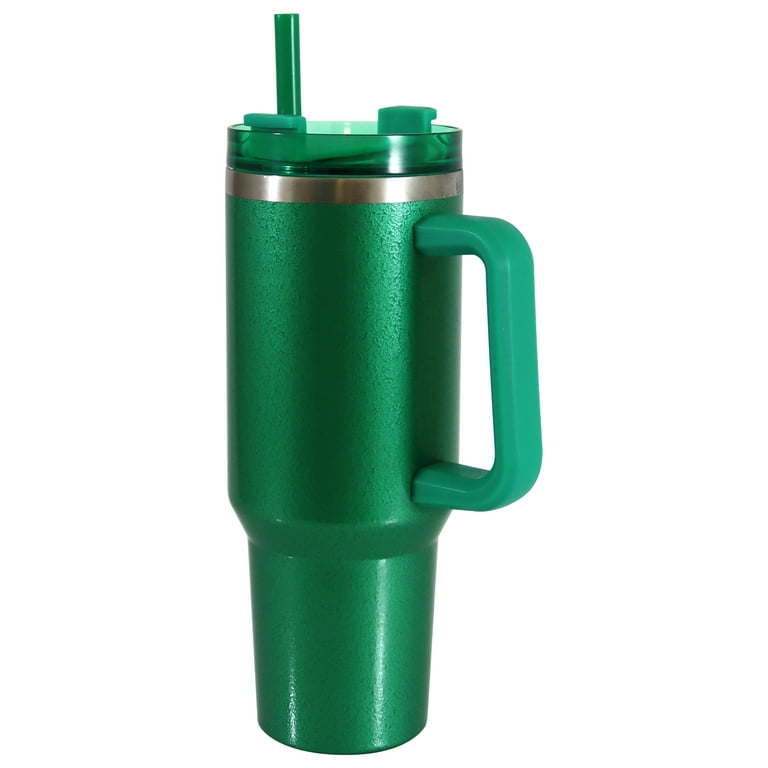Mainstays 40 oz Stainless Steel Tumbler with Straw and Handle  